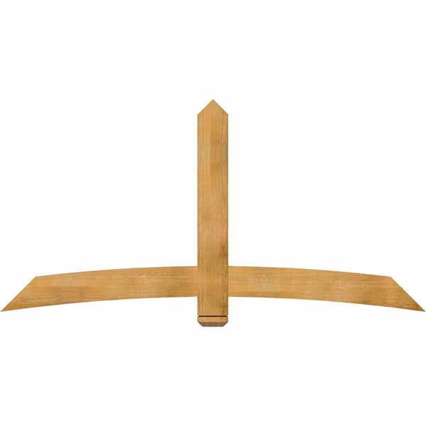 Ekena Millwork Bellingham Rough Sawn Timber Gable Bracket, Western Red Cedar, 84"W x 42"H x 2"D x 6"F, 12/12 Pitch GBW084X42X0206BEL00RWR - main